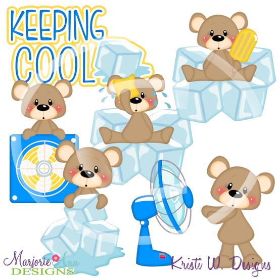 Franklin-Keeping Cool SVG Cutting Files/Paper Piecing +Clipart - Click Image to Close